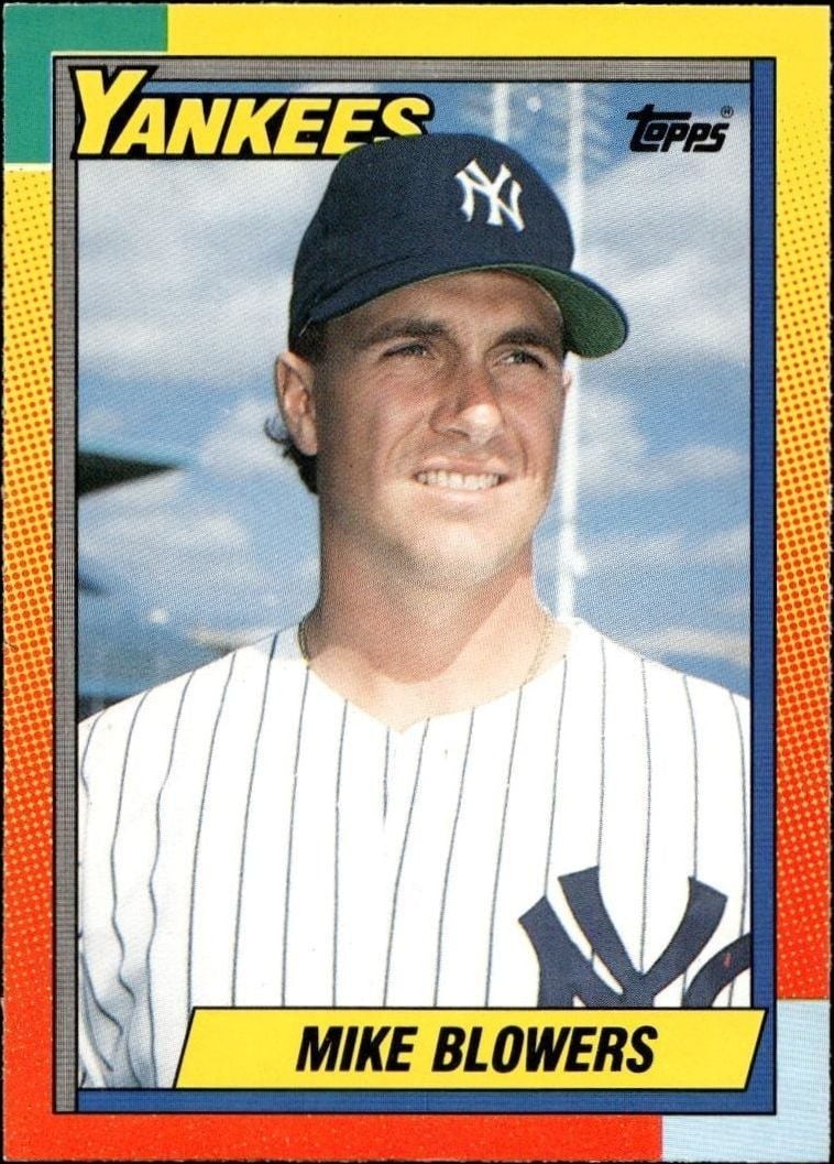 Mike Blowers 1990 Topps Traded #9T Baseball Trading Card - Front 1990 Topps Traded Mike Blowers #9T baseball trading card front