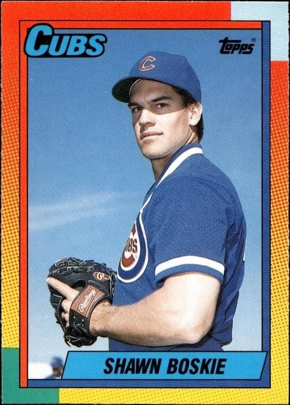 Shawn Boskie 1990 Topps Traded #10T Baseball Trading Card - Front 1990 Topps Traded Shawn Boskie #10T baseball trading card front