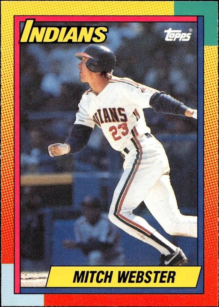 Mitch Webster 1990 Topps Traded #127T Baseball Trading Card - Front 1990 Topps Traded Mitch Webster #127T baseball trading card front