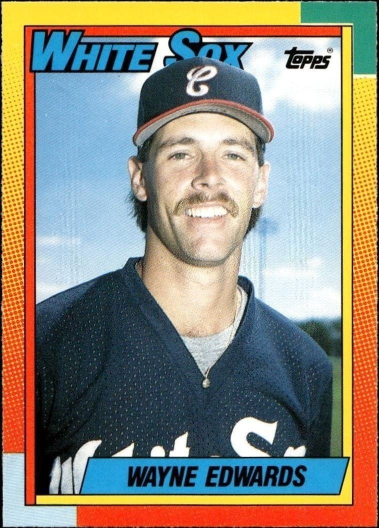 Wayne Edwards 1990 Topps Traded #27T Baseball Trading Card - Front 1990 Topps Traded Wayne Edwards #27T baseball trading card front