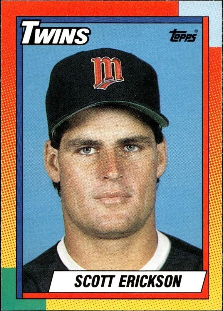 Scott Erickson 1990 Topps Traded #29T Baseball Trading Card - Front 1990 Topps Traded Scott Erickson #29T baseball trading card front