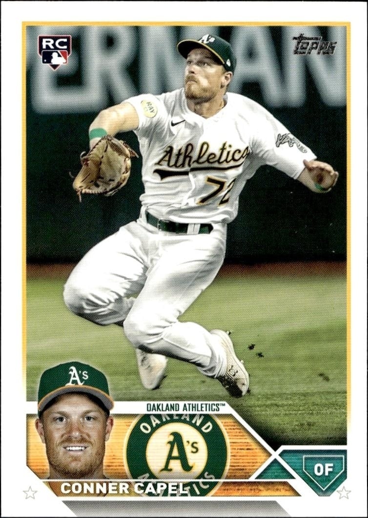 Conner Capel 2023 Topps Series 2 #418 Baseball Trading Card - Front 2023 Topps Series 2 Conner Capel #418 baseball trading card front