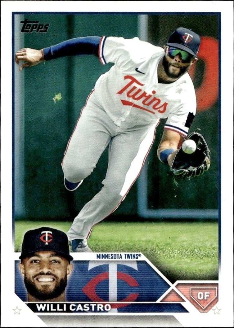 Willi Castro 2023 Topps Series 2 #411 Baseball Trading Card - Front 2023 Topps Series 2 Willi Castro #411 baseball trading card front