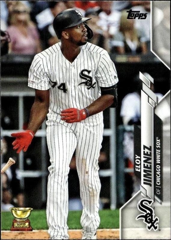 Eloy Jimenez 2020 Topps #49 Baseball Trading Card - Front 2020 Topps Eloy Jimenez #49 baseball trading card front