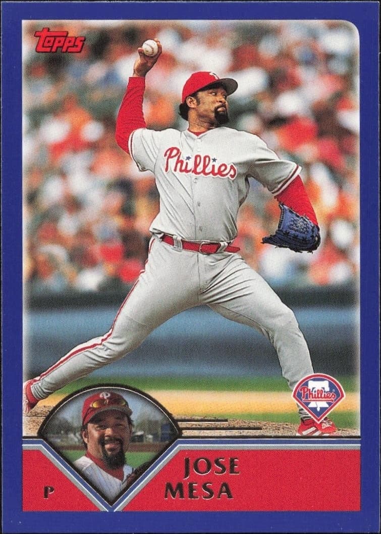 2003 Topps Series 1 Jose Mesa #165 trading card