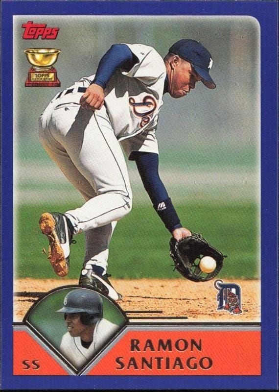 Ramon Santiago 2003 Topps #141 Baseball Trading Card - Front 2003 Topps Ramon Santiago #141 baseball trading card front