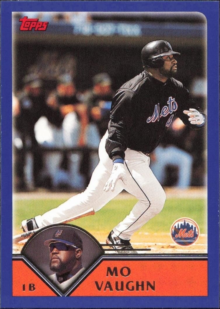 Mo Vaughn 2003 Topps #87 Baseball Trading Card - Front 2003 Topps Mo Vaughn #87 baseball trading card front