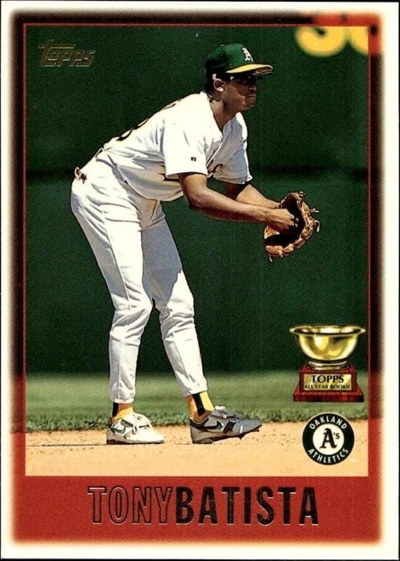 Tony Batista 1997 Topps Series 2 #344 Baseball Trading Card - Front 1997 Topps Series 2 Tony Batista #344 baseball trading card front