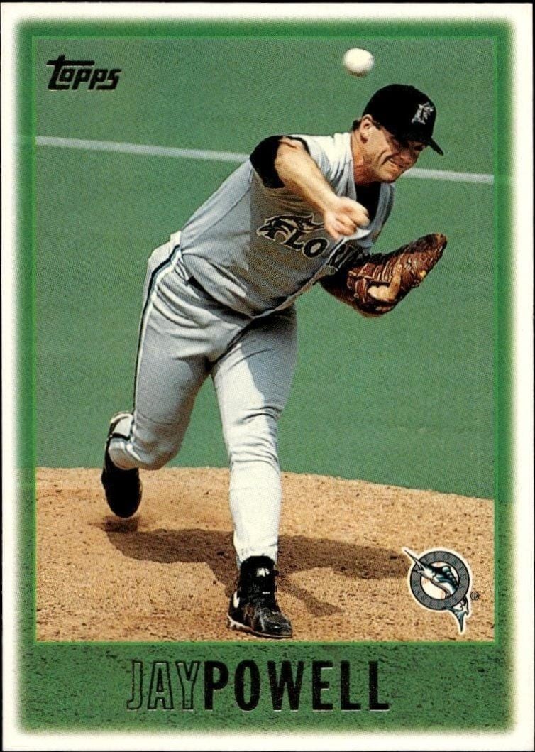 Jay Powell 1997 Topps Series 2 #339 Baseball Trading Card - Front 1997 Topps Series 2 Jay Powell #339 baseball trading card front