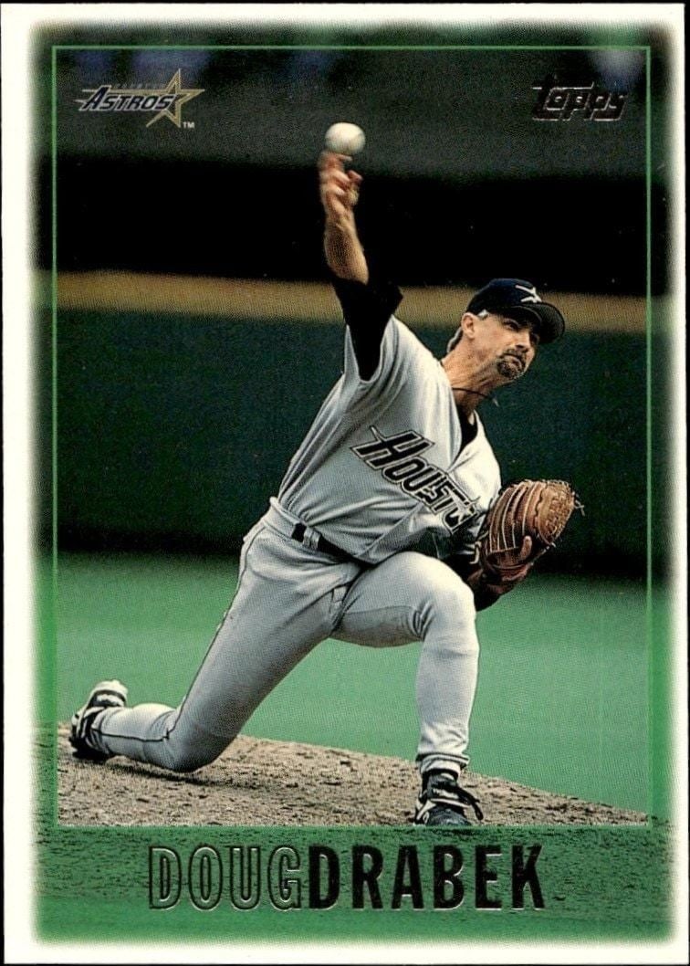 Doug Drabek 1997 Topps #143 Baseball Trading Card - Front 1997 Topps Doug Drabek #143 baseball trading card front