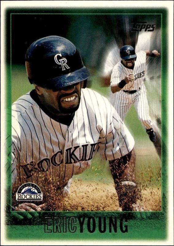 Eric Young 1997 Topps #71 Baseball Trading Card - Front 1997 Topps Eric Young #71 baseball trading card front