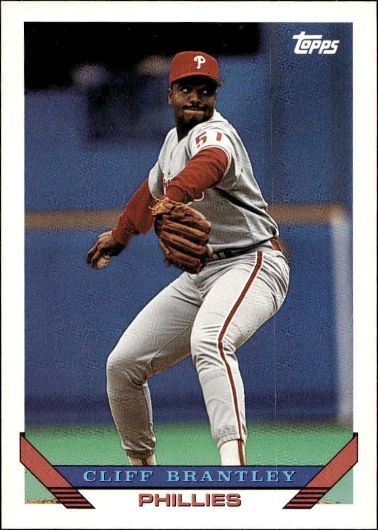 Cliff Brantley 1993 Topps Series 2 #773 Baseball Trading Card - Front 1993 Topps Series 2 Cliff Brantley #773 baseball trading card front
