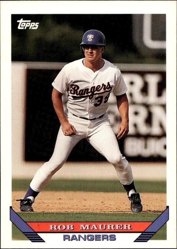Rob Maurer 1993 Topps Series 2 #763 Baseball Trading Card - Front 1993 Topps Series 2 Rob Maurer #763 baseball trading card front