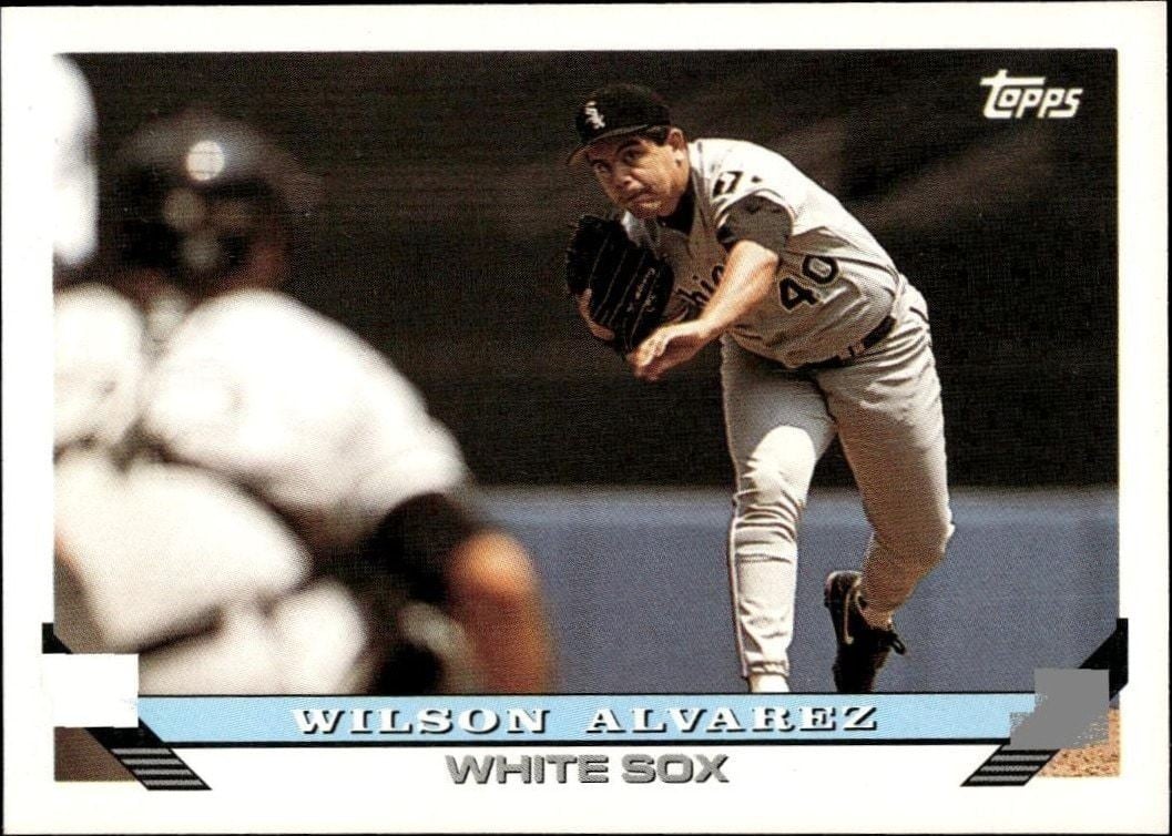 Wilson Alvarez 1993 Topps Series 2 #737 Baseball Trading Card - Front 1993 Topps Series 2 Wilson Alvarez #737 baseball trading card front