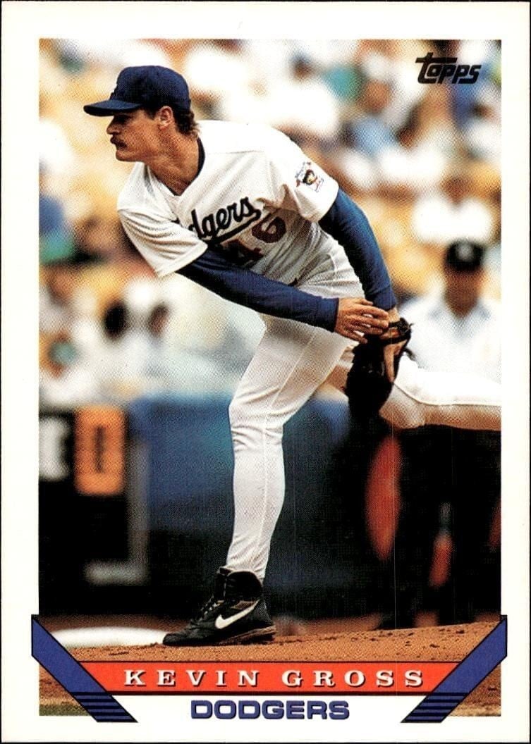 Kevin Gross 1993 Topps Series 2 #714 Baseball Trading Card - Front 1993 Topps Series 2 Kevin Gross #714 baseball trading card front