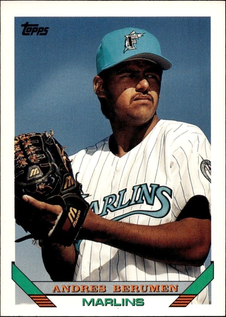 Andres Berumen 1993 Topps Series 2 #627 Baseball Trading Card - Front 1993 Topps Series 2 Andres Berumen #627 baseball trading card front