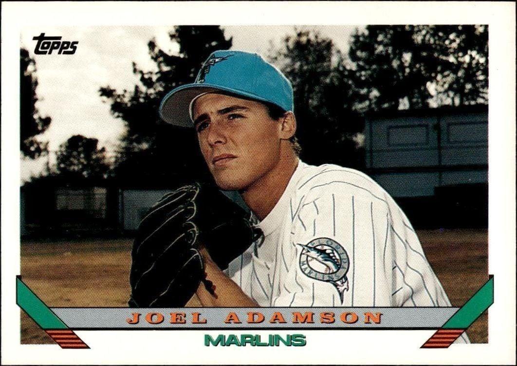 1993 Topps Series 2 Joel Adamson #613 trading card