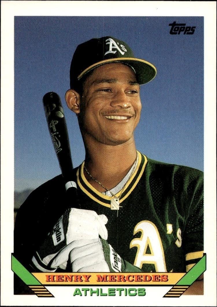 Henry Mercedes 1993 Topps Series 2 #602 Baseball Trading Card - Front 1993 Topps Series 2 Henry Mercedes #602 baseball trading card front