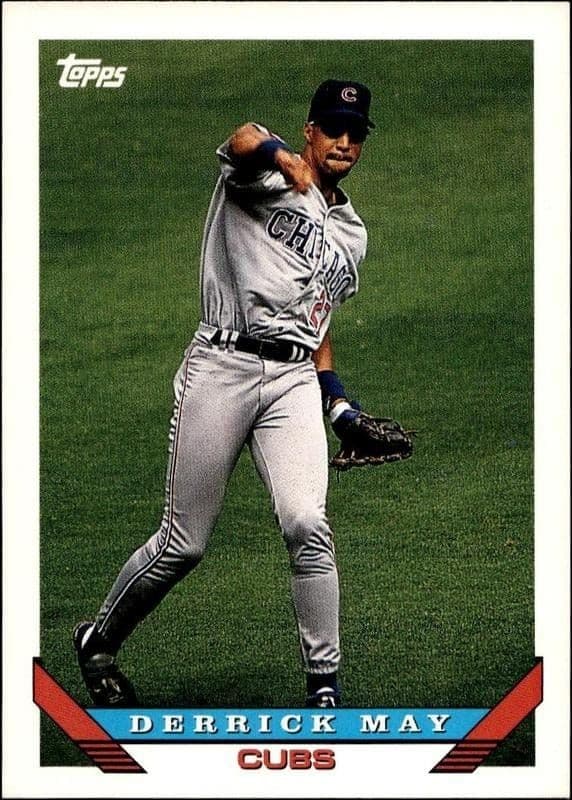 1993 Topps Series 2 Derrick May #391 trading card