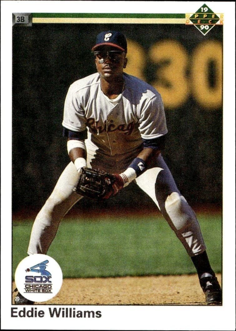 Eddie Williams 1990 Upper Deck #289 Baseball Trading Card - Front 1990 Upper Deck Eddie Williams #289 baseball trading card front