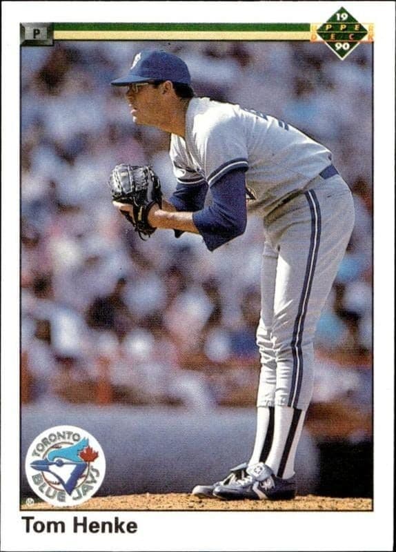 1990 Upper-Deck Tom Henke #282 trading card