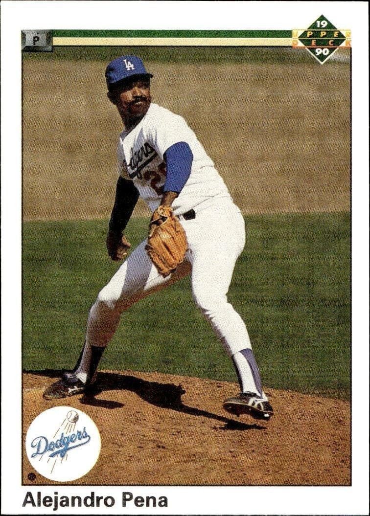 Alejandro Pena 1990 Upper Deck #279 Baseball Trading Card - Front 1990 Upper Deck Alejandro Pena #279 baseball trading card front