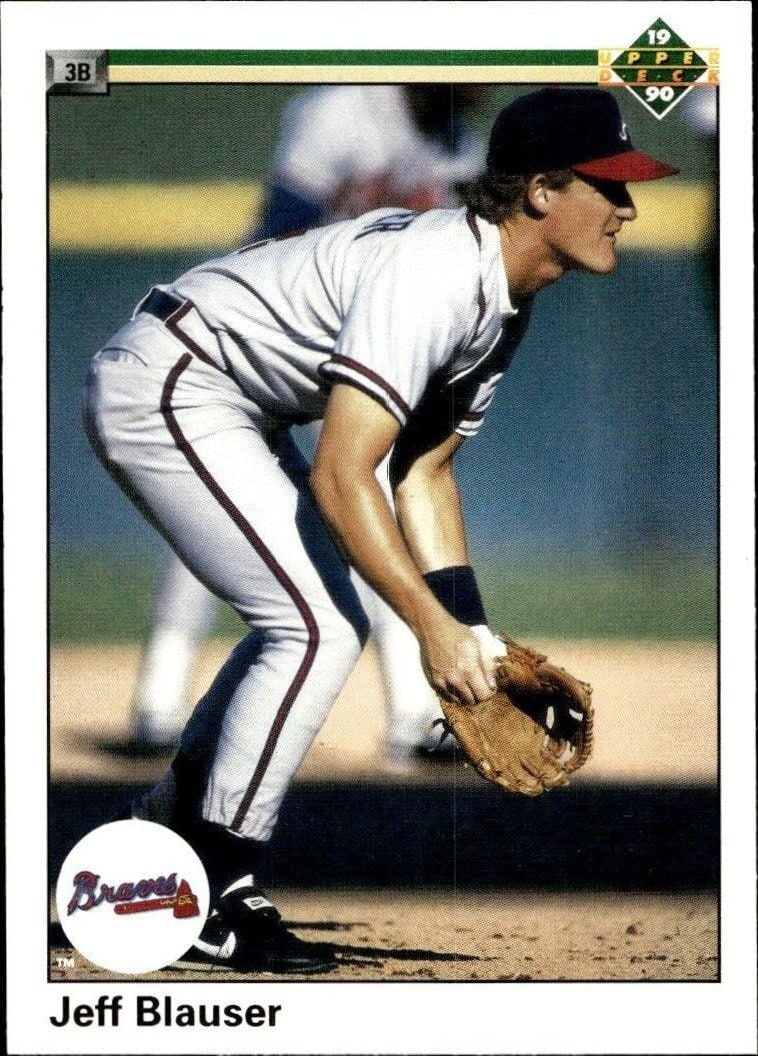 1990 Upper-Deck Jeff Blauser #406 trading card
