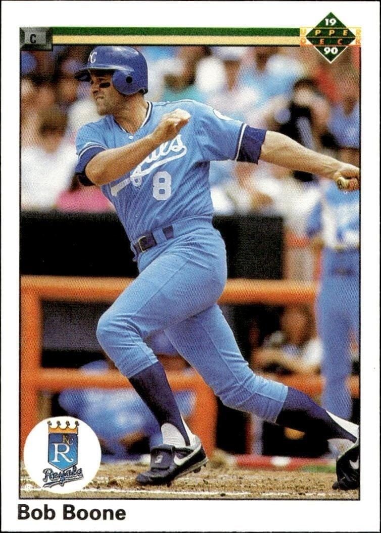 Bob Boone 1990 Upper Deck #271 Baseball Trading Card - Front 1990 Upper Deck Bob Boone #271 baseball trading card front