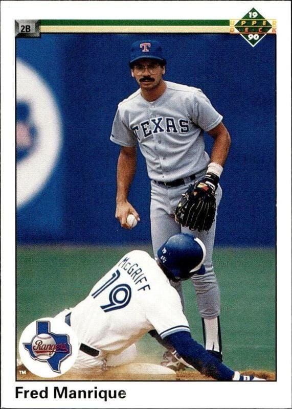 1990 Upper-Deck Fred Manrique #392 trading card
