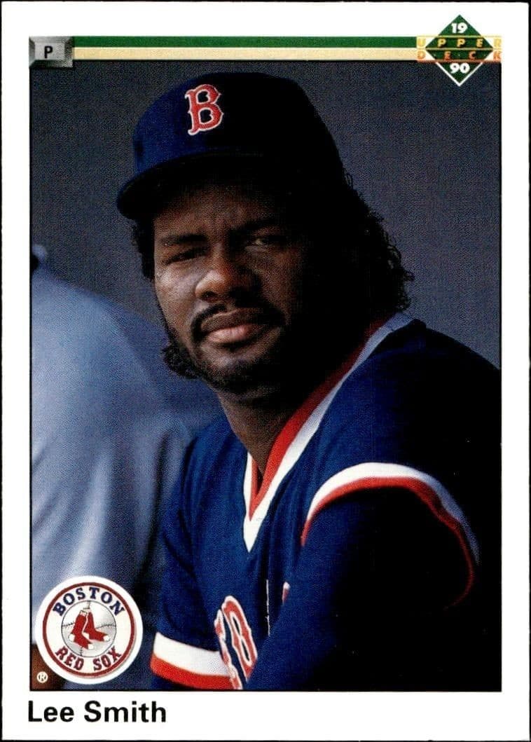 1990 Upper-Deck Lee Smith #393 trading card