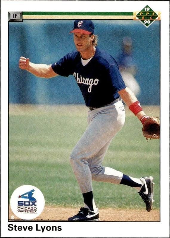 1990 Upper-Deck Steve Lyons #390 trading card