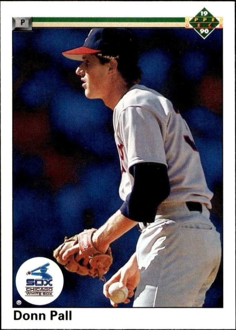 Donn Pall 1990 Upper Deck #386 Baseball Trading Card - Front 1990 Upper Deck Donn Pall #386 baseball trading card front