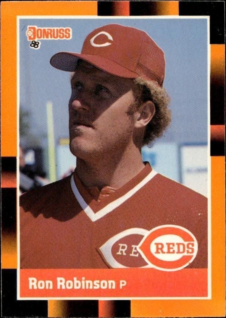 Ron Robinson 1988 Donruss Baseball's Best #308 Baseball Trading Card - Front 1988 Donruss Baseball's Best Ron Robinson #308 baseball trading card front