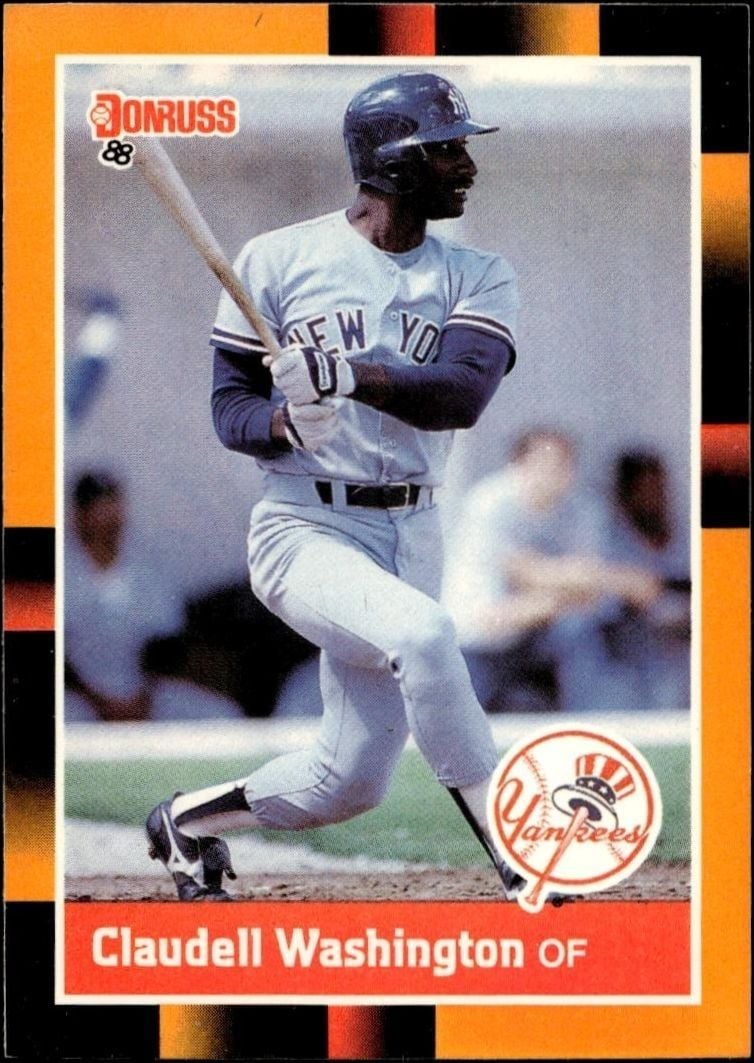 Claudell Washington 1988 Donruss Baseball's Best #217 Baseball Trading Card - Front 1988 Donruss Baseball's Best Claudell Washington #217 baseball trading card front