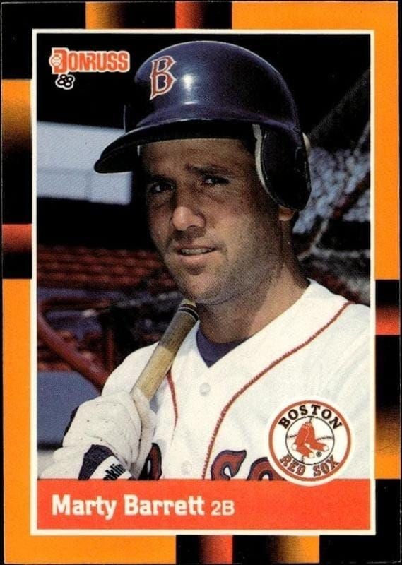 Marty Barrett 1988 Donruss Baseball's Best #9 Baseball Trading Card - Front 1988 Donruss Baseball's Best Marty Barrett #9 baseball trading card front