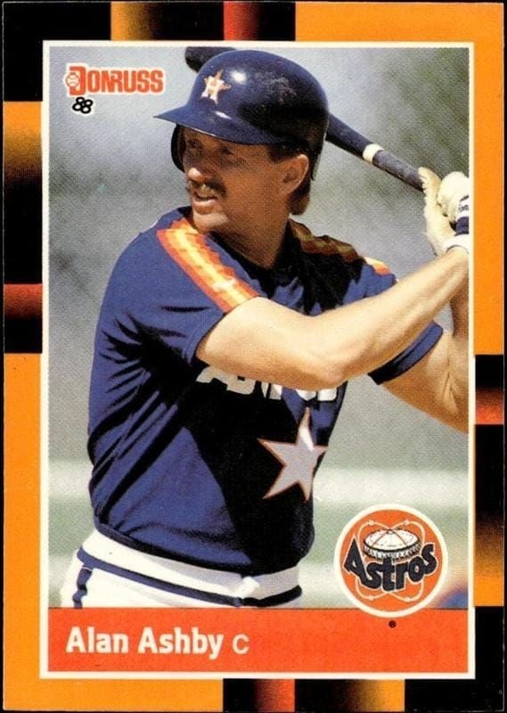 Alan Ashby 1988 Donruss Baseball's Best #8 Baseball Trading Card - Front 1988 Donruss Baseball's Best Alan Ashby #8 baseball trading card front