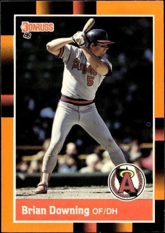 Brian Downing 1988 Donruss Baseball's Best #27 Baseball Trading Card - Front 1988 Donruss Baseball's Best Brian Downing #27 baseball trading card front