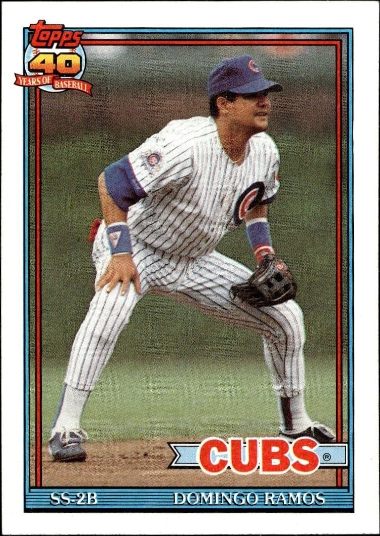 Domingo Ramos 1991 Topps #541 Baseball Trading Card - Front 1991 Topps Domingo Ramos #541 baseball trading card front