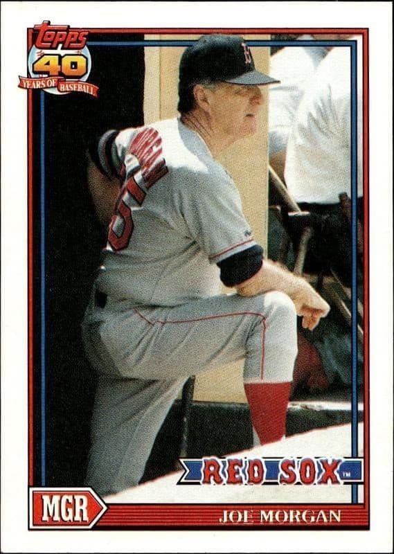 1991 Topps Joe Morgan #21 trading card