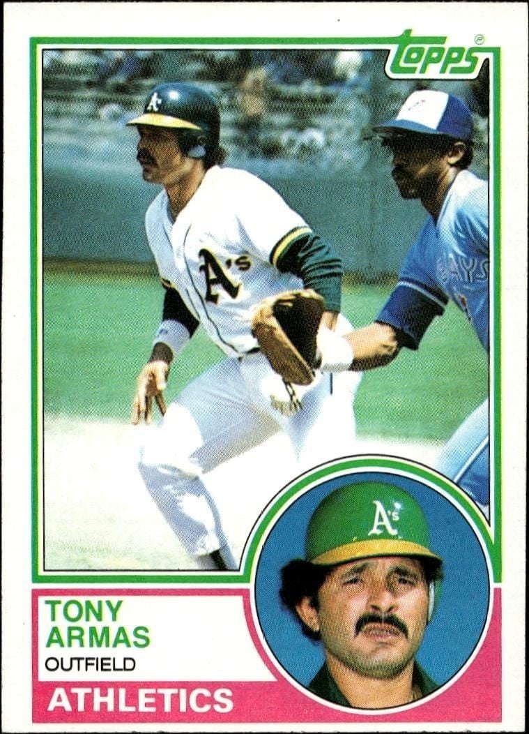 Tony Armas 1983 Topps #435 Baseball Trading Card - Front 1983 Topps Tony Armas #435 baseball trading card front