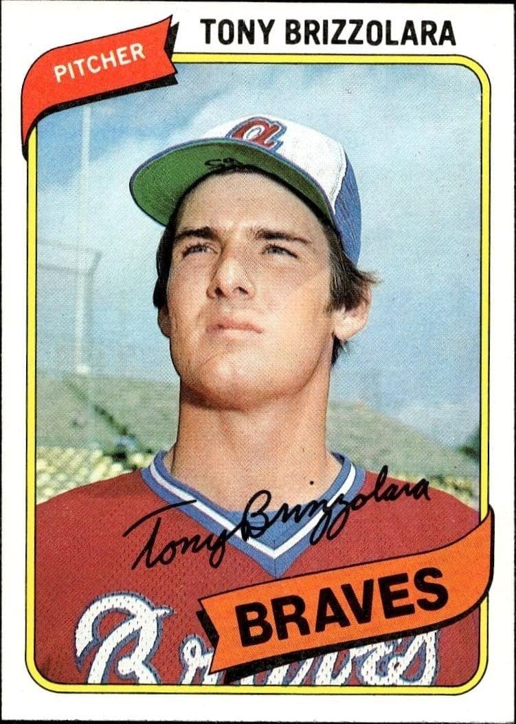 Tony Brizzolara 1980 Topps #156 Baseball Trading Card - Front 1980 Topps Tony Brizzolara #156 baseball trading card front