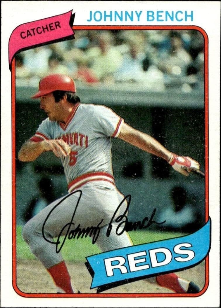 1980 Topps Johnny Bench #100 trading card