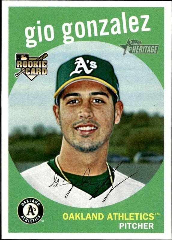 2008 Topps Heritage High Number Gio Gonzalez #688 trading card