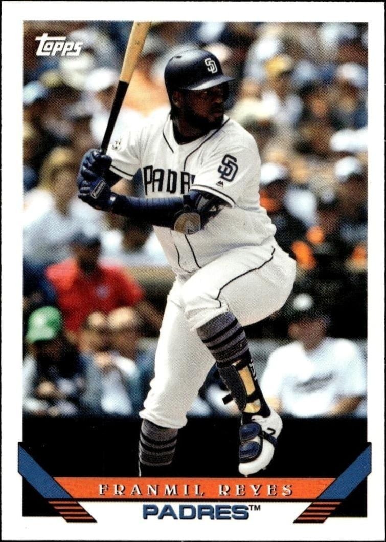 Franmil Reyes 2019 Topps Archives #246 Baseball Trading Card - Front 2019 Topps Archives Franmil Reyes #246 baseball trading card front