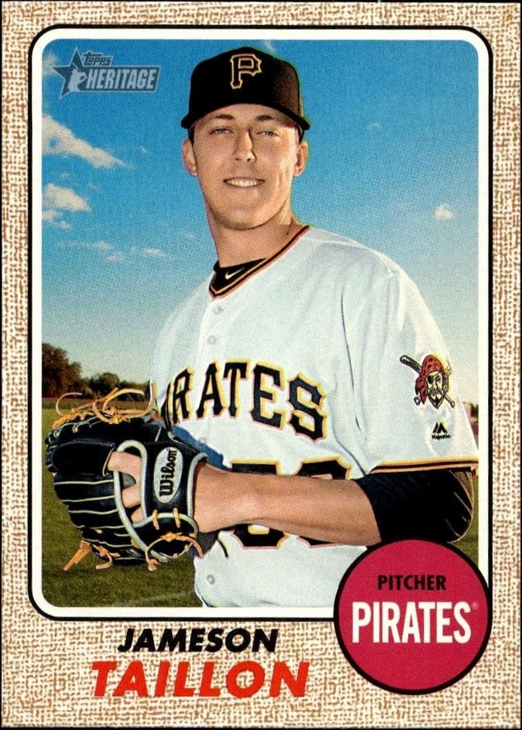 2017 Topps Heritage Jameson Taillon #478 trading card