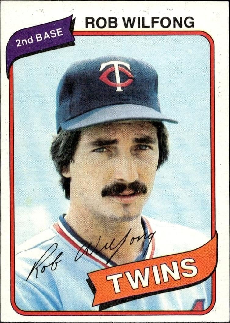 Rob Wilfong 1980 Topps #238 Baseball Trading Card - Front 1980 Topps Rob Wilfong #238 baseball trading card front