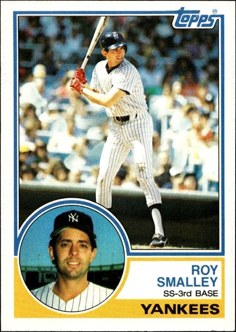 Roy Smalley 1983 Topps #460 Baseball Trading Card - Front 1983 Topps Roy Smalley #460 baseball trading card front