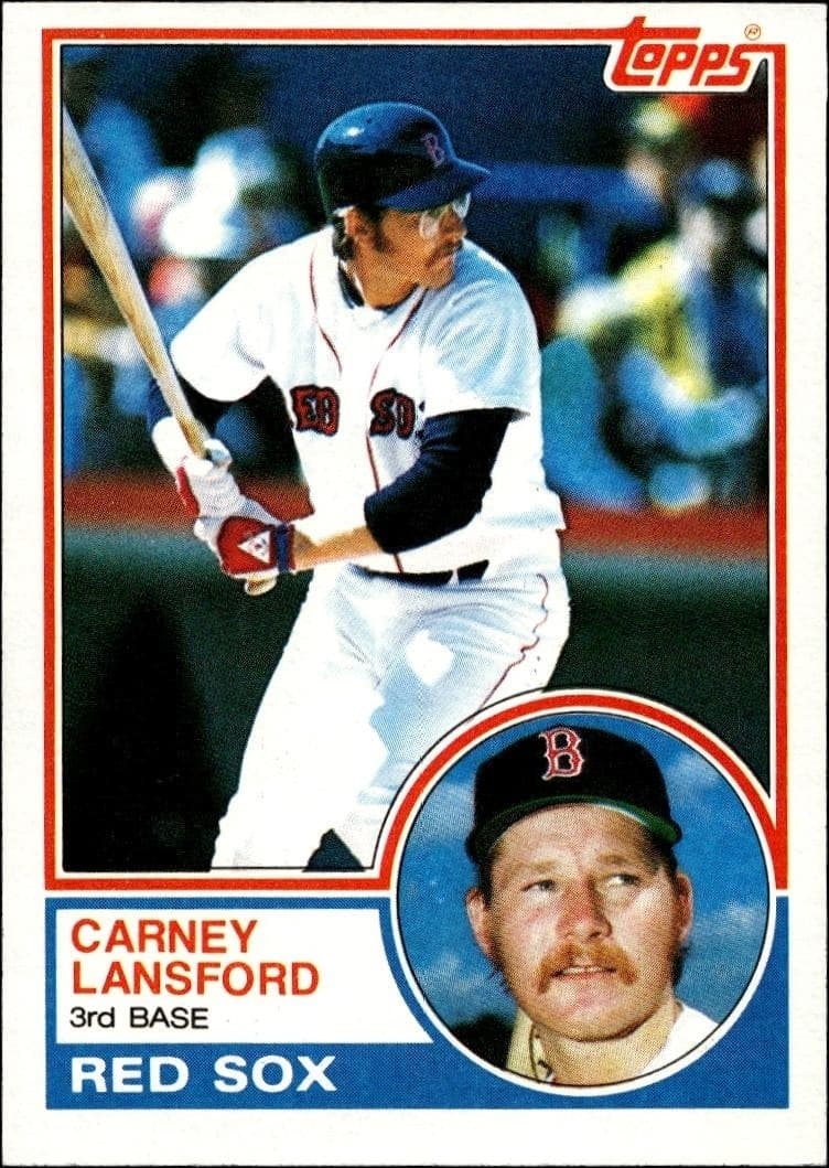 1983 Topps Carney Lansford #523 trading card