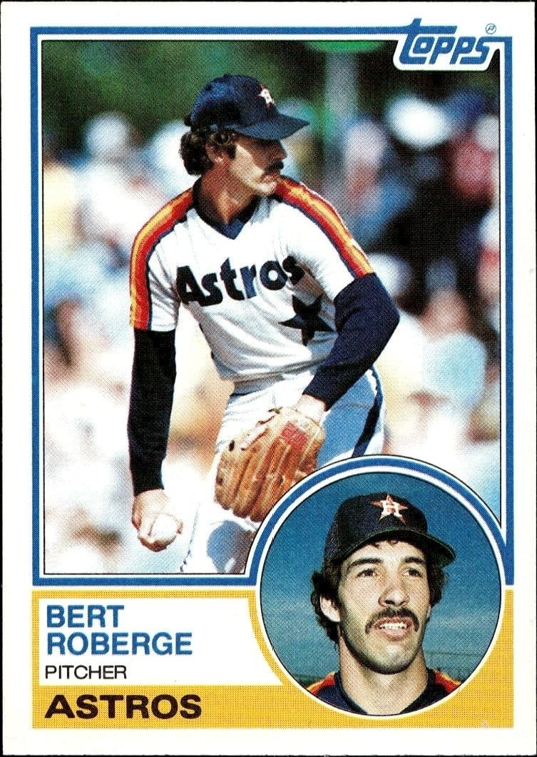 Bert Roberge 1983 Topps #611 Baseball Trading Card - Front 1983 Topps Bert Roberge #611 baseball trading card front
