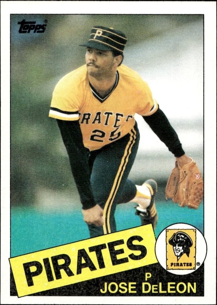 1985 Topps Jose DeLeon #385 trading card
